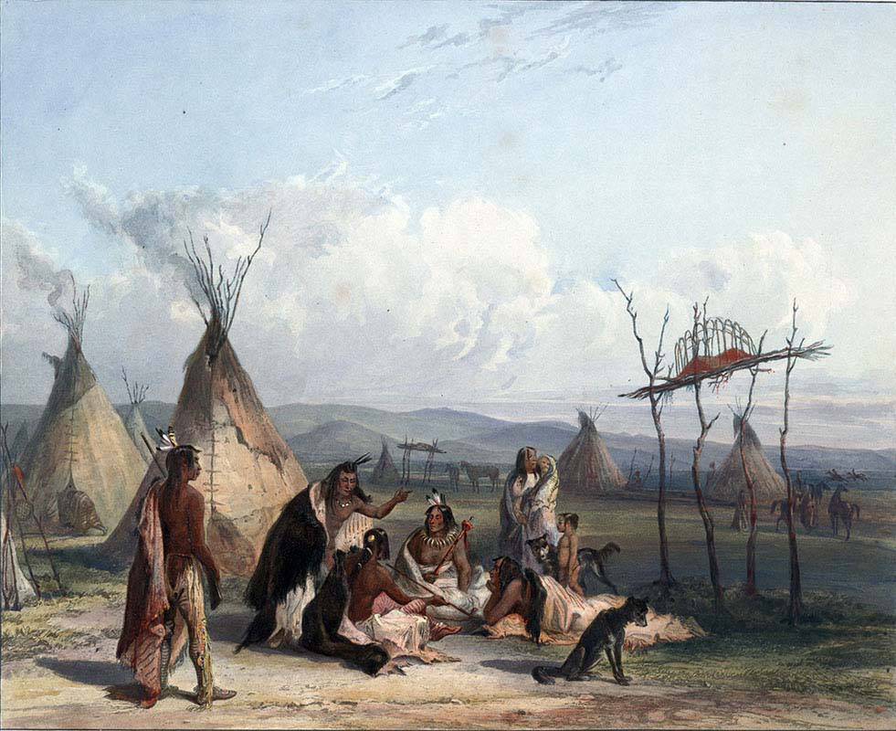 Funeral Scaffold of a Sioux Chief